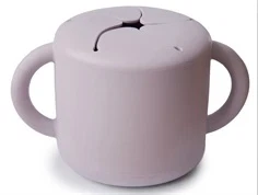 Mushie soft lilac snack kop